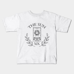 minimalistic the sun tarot Kids T-Shirt